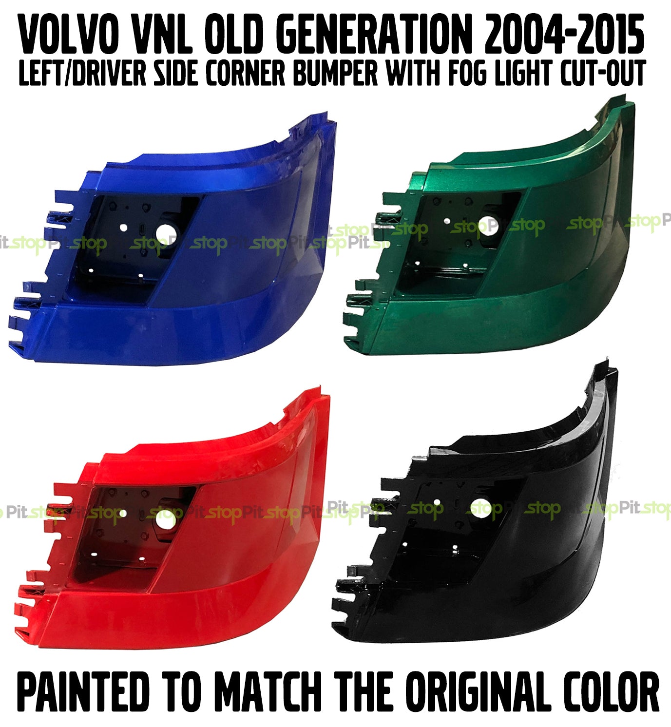thumbnail image 2 of Volvo Corner Bumper Without Cut For Fog Light Set Left Right 2 of 10