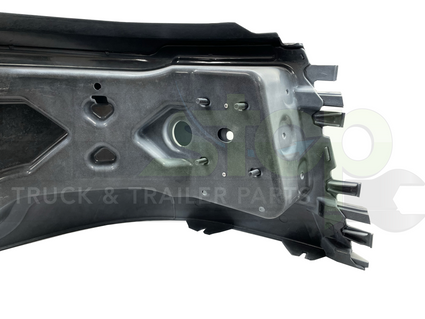 Volvo VNL 04-15 Painted White P3029 Bumper Corner Left Driver Side WITHOUT Fog Light Cut-out 85145046