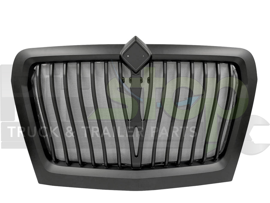 International LT 2018-Current All Black Front Radiator Grille With Bug Screen 4039860C92