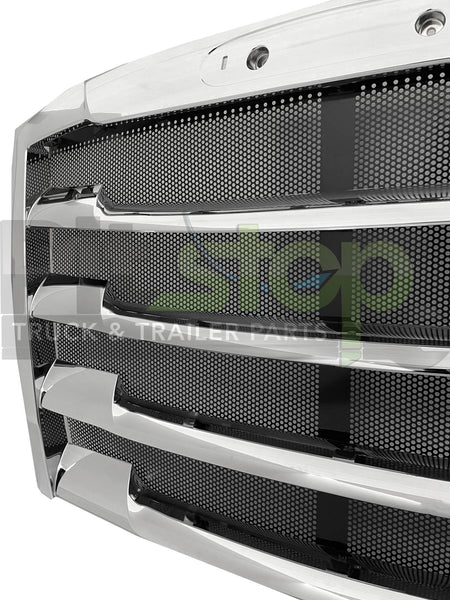 Chrome Hood Grille Bug Screen Fits Freightliner Cascadia 2018-2024
