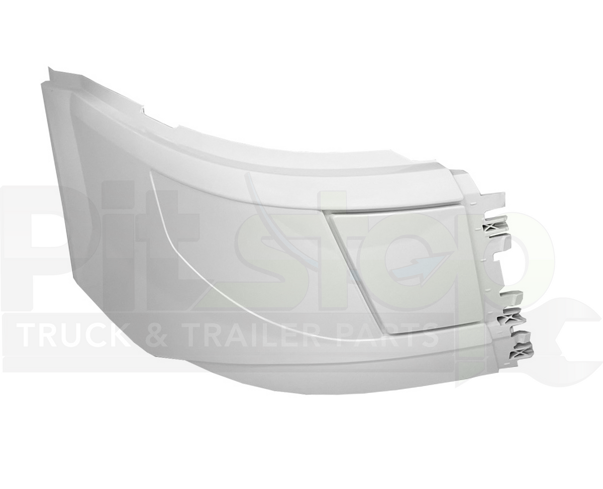 Left & Right Extension Corner Bumper With Fog Light Hole For 2004-2015 Volvo VNL Trucks