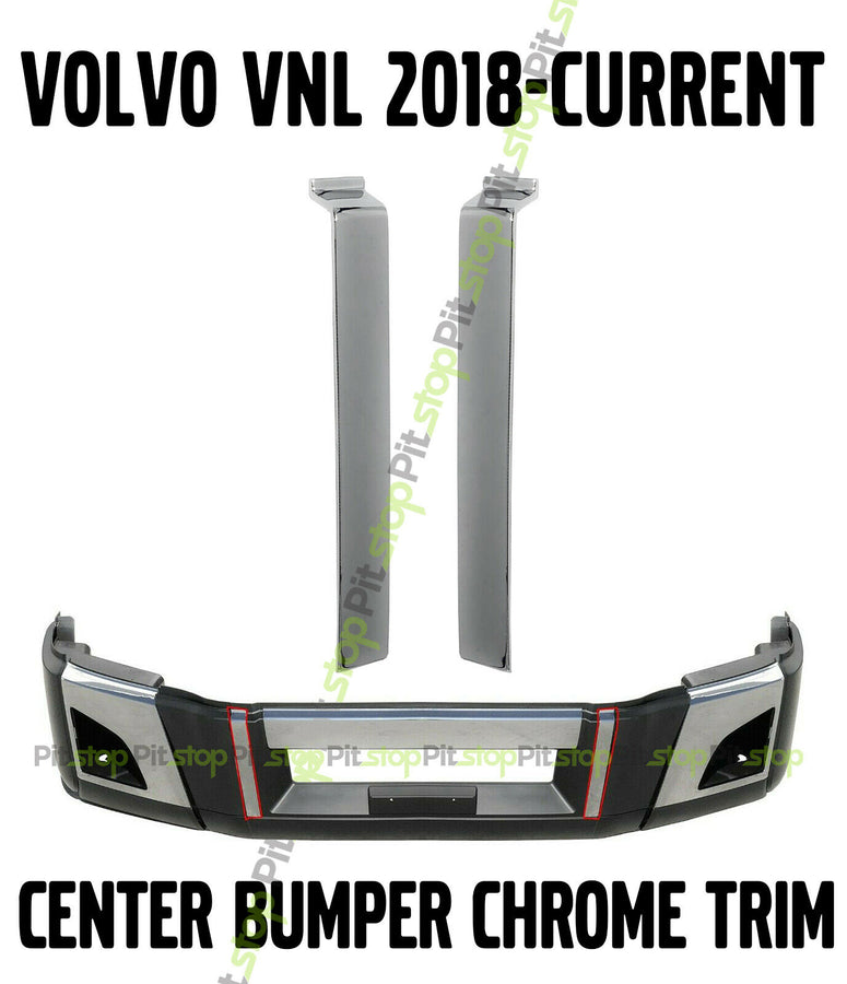 VNL 2018 2019 2020 Center Bumper Chrome Trim Mold Side Set Pair