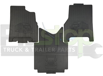 Freightliner Columbia Glider Century Coronado All Weather Rubber Floor Mats Carpet Liners 3pcs