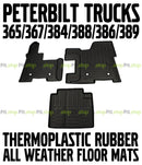 Peterbilt 365 367 384388 386 389 Floor Mats Liners Thermoplastic