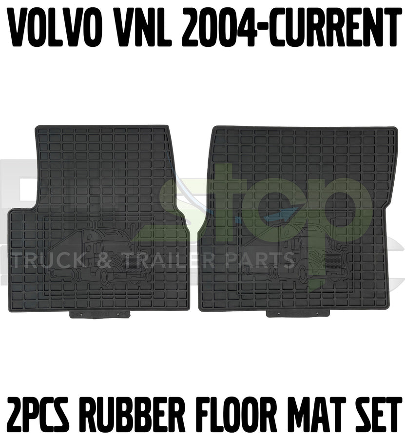 Volvo VNL Truck OLD NEW GEN 2004-2021 All Weather Floor Rubber Mats Liners SET