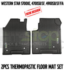Western Star 5700XE, 4700SB/SF, 4900SB/SF/FA Thermoplastic Floor Mats Liners 2PCS Set