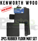 Kenworth W900 W900L W900B All weather Floor Rubber Mats Liners 2PCS SET
