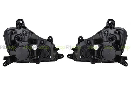 Black Projector Headlight Set Fits Kenworth T680 (2013-2022) - Left & Right Pair