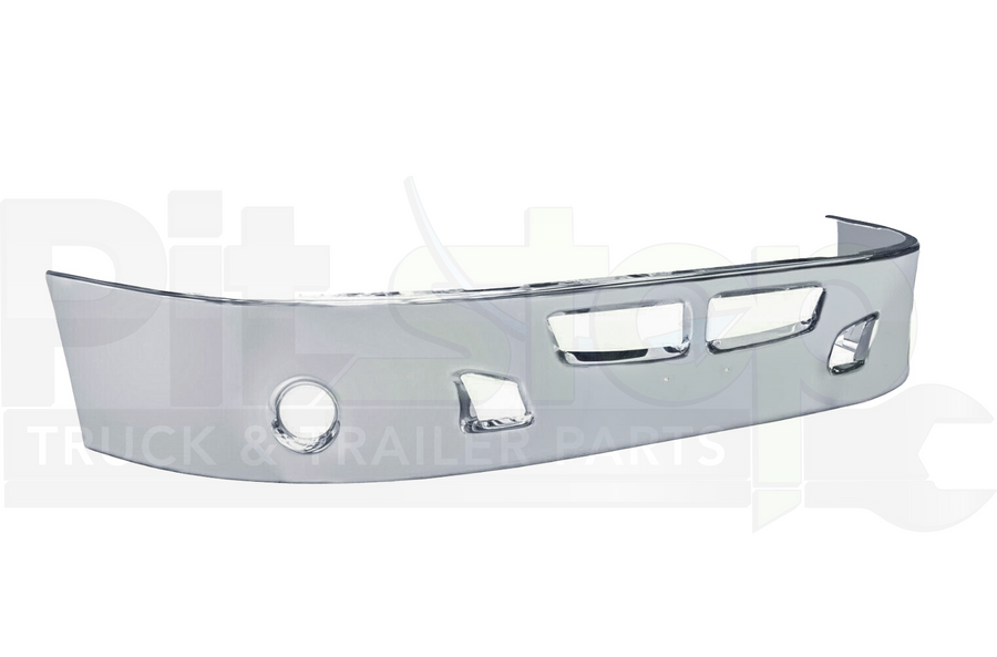 Kenworth T660 Steel Chrome Front Bumper With Fog Light Holes