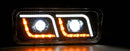 Freightliner Kenworth Peterbilt Western Star LED Headlight Set Pair DRL